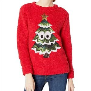 Googly Eyed Christmas Tree Ugly Sweater Pullover